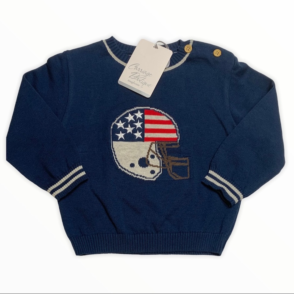 Carriage Boutique Football Sweater